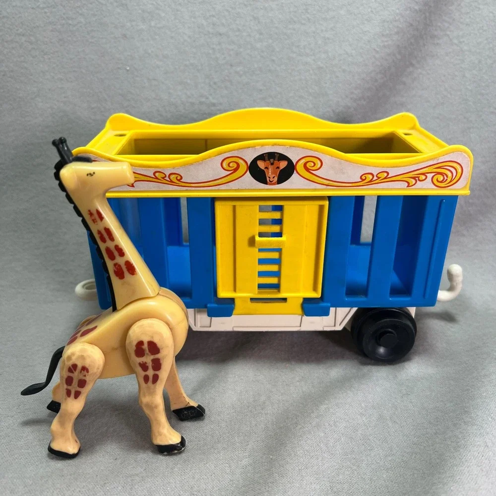 Fisher-Price Circus Train 991 Vintage 1973 Near Complete Whistle Works Original